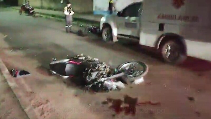 Acidente entre Motocicletas em Santarém Deixa Três Feridos