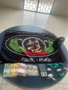 Cadela da Polícia Militar Descobre Drogas em Boa Vista