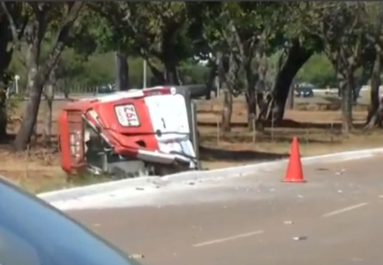 Acidente com Ambulância do Samu Durante Atendimento a Vítima Baleada em Palmas