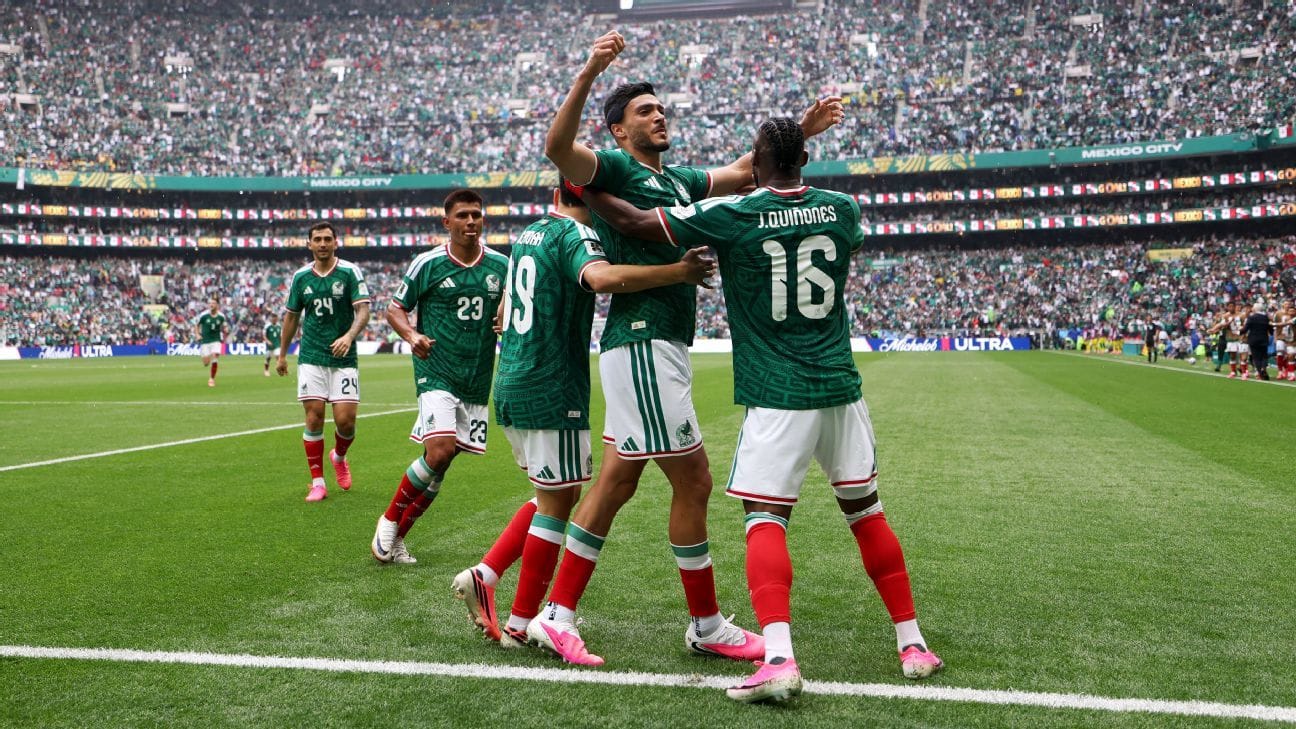 México conquista vitória sobre África do Sul na abertura da Copa do Mundo