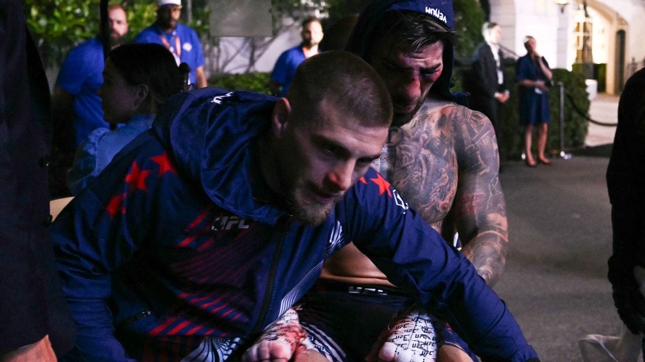 Islam Makhachev provoca Ilia Topuria após derrota no UFC Casa Branca