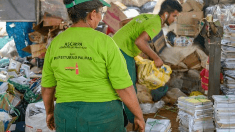 Palmas Lança Programa de Apoio Financeiro para Catadores de Materiais Recicláveis
