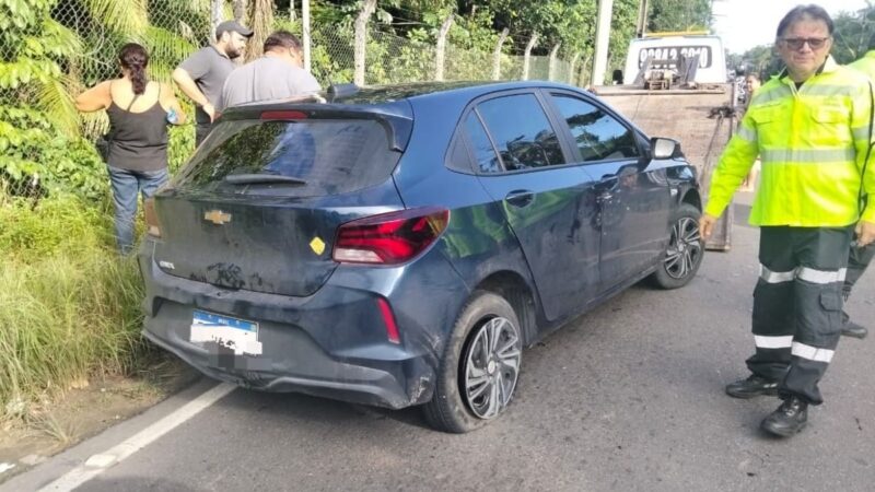 Acidente Multiveicular na Zona Oeste de Manaus Deixa Motociclista Ferido