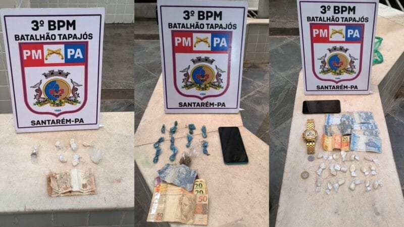 Ações da Polícia Militar Combatem Tráfico de Drogas em Santarém