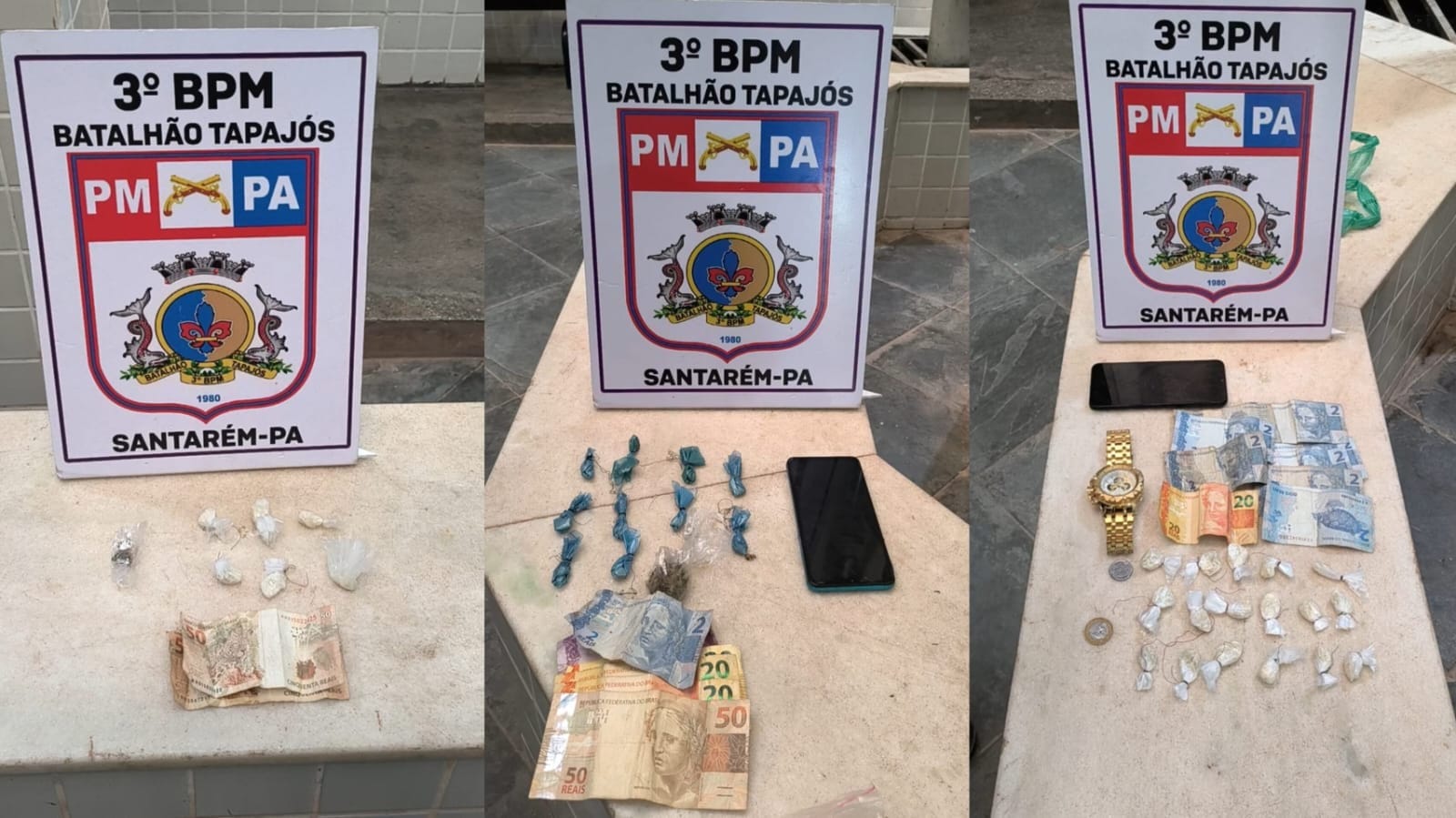 Ações da Polícia Militar Combatem Tráfico de Drogas em Santarém