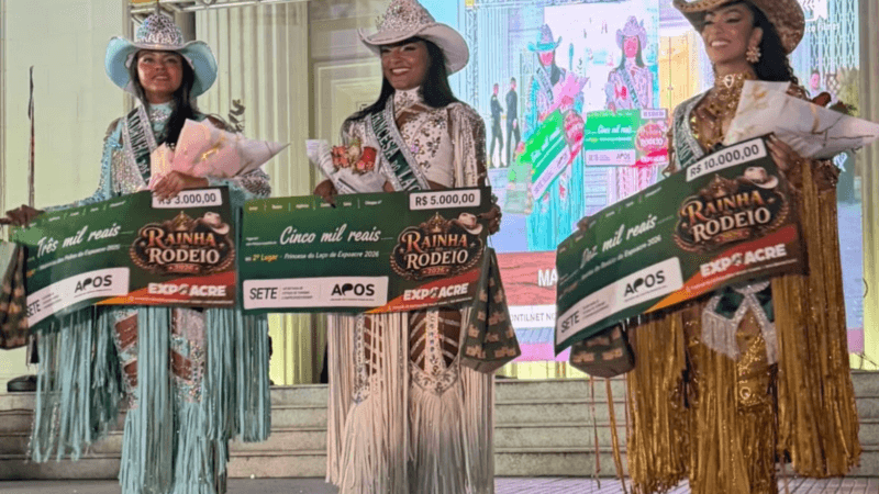 Erica Oliveira é Eleita Rainha do Rodeio da Expoacre 2026 em Cerimônia Marcante