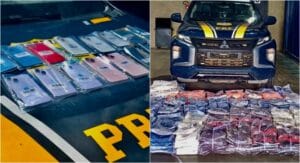 Apreensão de Produtos Falsificados em Roraima: PRF Captura iPhones e Roupas Irregulares