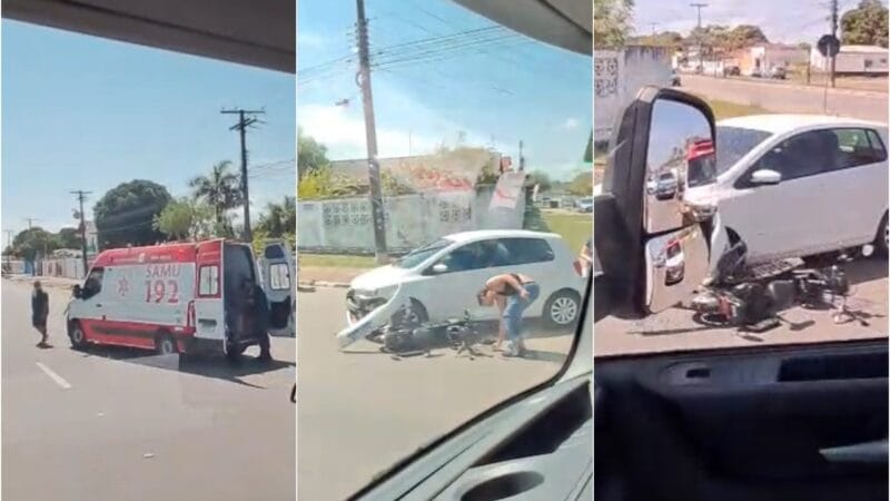 Acidente entre Bicicleta Elétrica e Carro em Boa Vista Deixa Dois Jovens Feridos