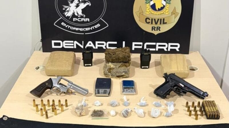 Operação Desarme: Trio Detido com Armas e Drogas em Boa Vista