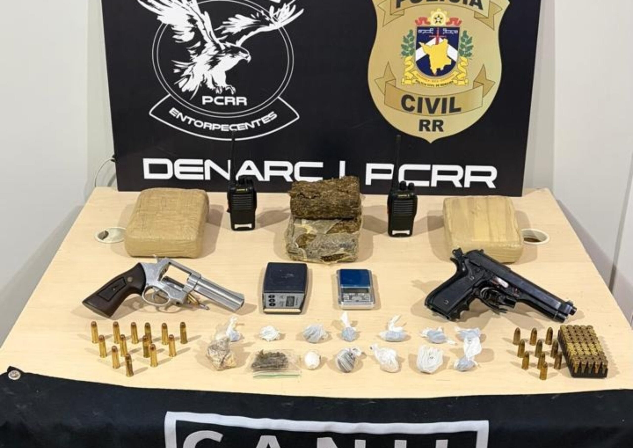 Operação Desarme: Trio Detido com Armas e Drogas em Boa Vista