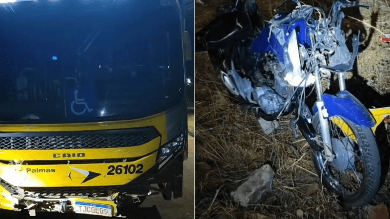 Tragédia em Palmas: Motociclista Perde a Vida em Colisão com Ônibus
