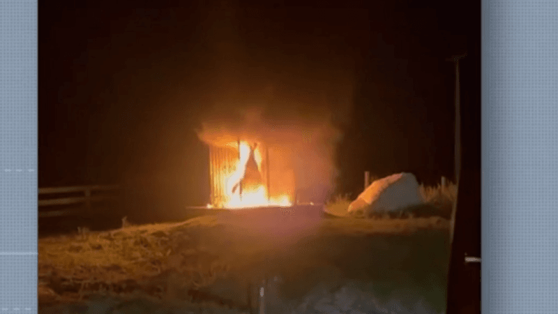 Incêndio Devasta Imagem de Nossa Senhora Aparecida na BR-163 no Pará