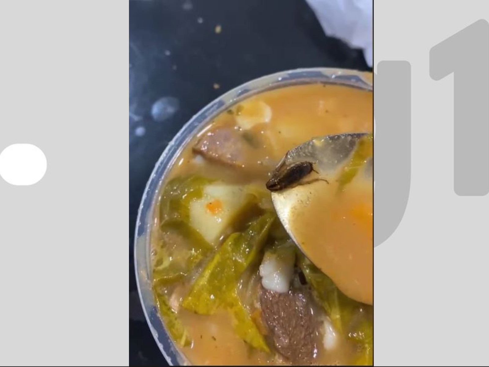 Mãe encontra barata em sopa comprada para filha no Acre e gera revolta nas redes sociais
