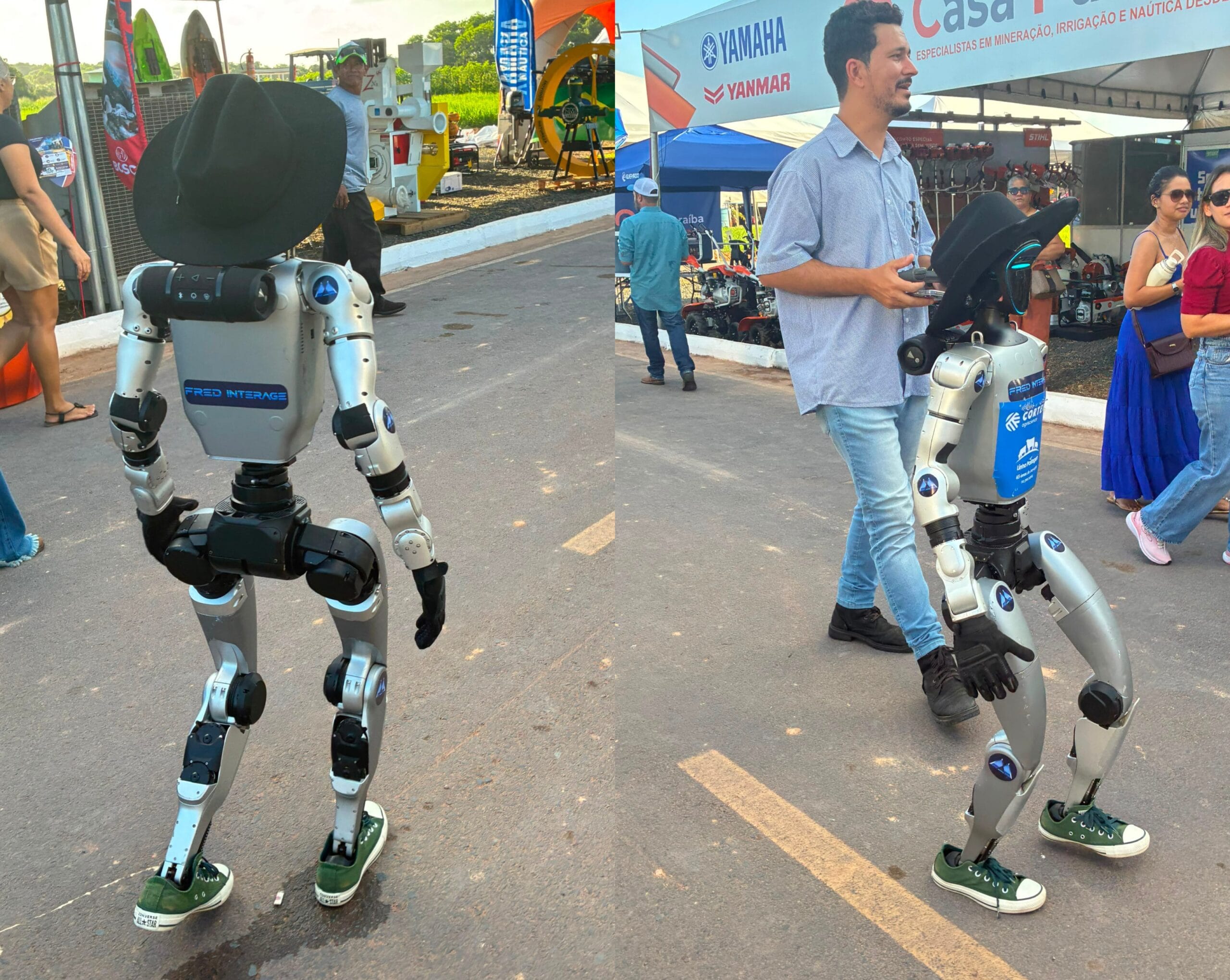 Robô Interativo Encanta Visitantes na AgroBV 2026 em Boa Vista