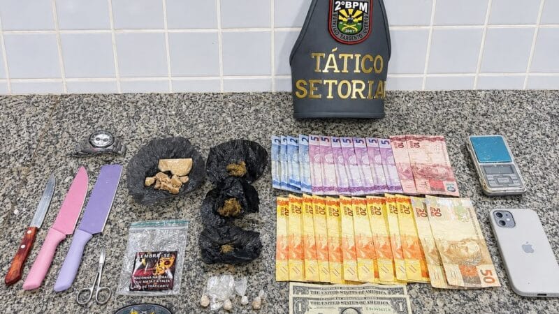 Jovem é Detido por Tráfico de Drogas em Boa Vista com Vários Itens Associados ao Crime