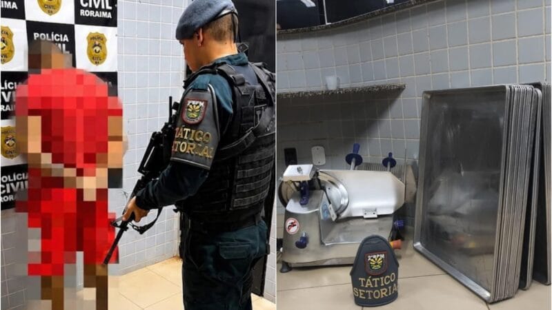 Vigilante Detido por Roubo e Venda de Equipamentos de Cozinha em Boa Vista