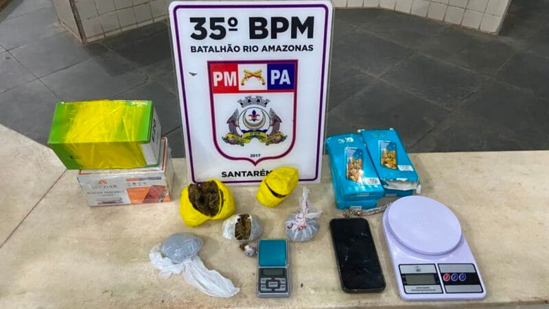 Mulher é presa em Santarém com droga escondida em embalagem de celular