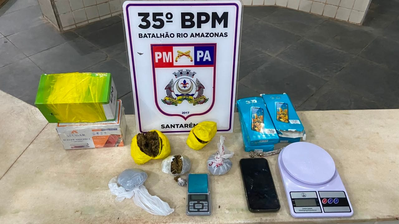Mulher é presa em Santarém com droga escondida em embalagem de celular